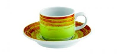 Chávena Café com Pires Emp. Green 9cl