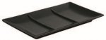 bandeja 3 compartimentos 25x15x2cm preto