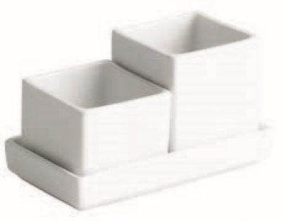 taças com bandeja 5x5cm e 3,5x5cm - 11x6x5,5cm