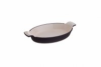 ASSADEIRA OVAL FERRO FUND. PR 24.5x18x4.5CM