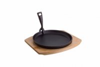 PRATO FERRO FUND. C_PEGA AMOV.+ BASE MAD. Ø22CM