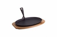 PRATO OVAL FERRO FUND. C_PEGA AMOV.+ BASE MAD 28x19x2CM